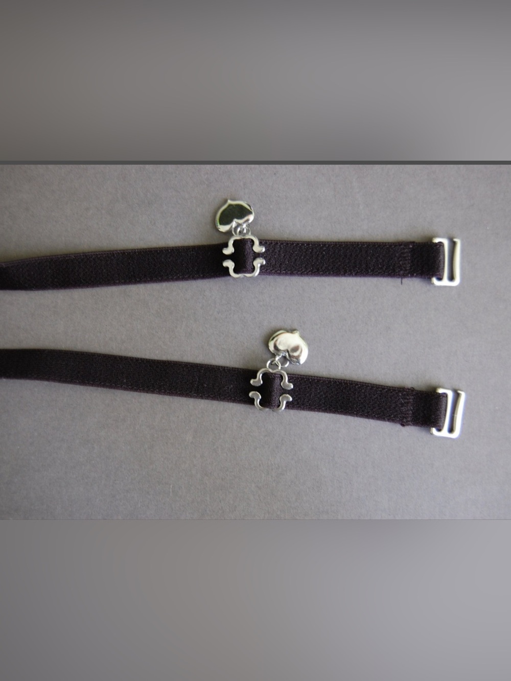 Women’s Adjustable Elastic Bra Straps with Heart Charms